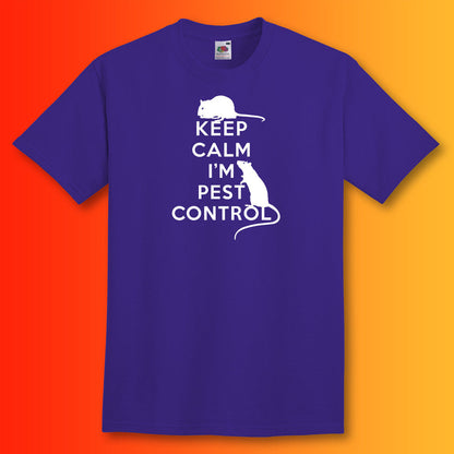 Keep Calm I'm Pest Control T-Shirt Purple