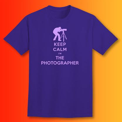 Keep Calm I'm The Photographer T-Shirt Purple