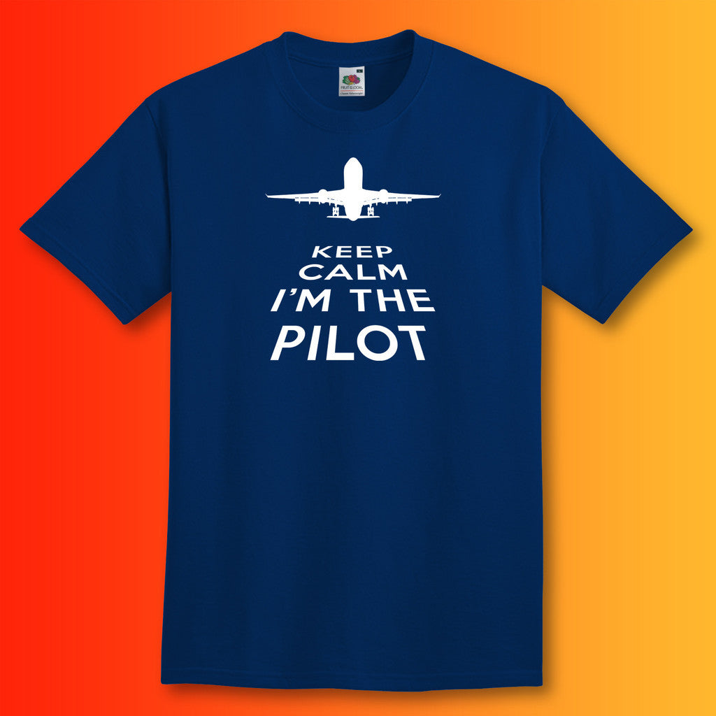 Keep Calm I'm The Pilot T-Shirt Navy