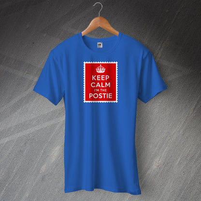 Keep Calm I'm the Postie T-Shirt Royal Blue