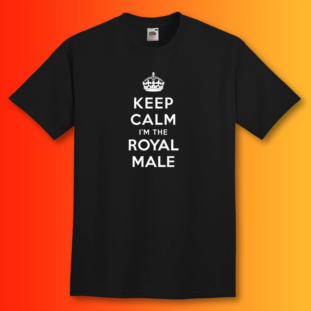 Keep Calm I'm the Royal Male T-Shirt Black