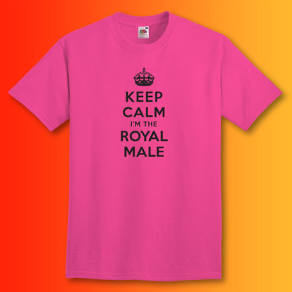 Keep Calm I'm the Royal Male T-Shirt Fuchsia