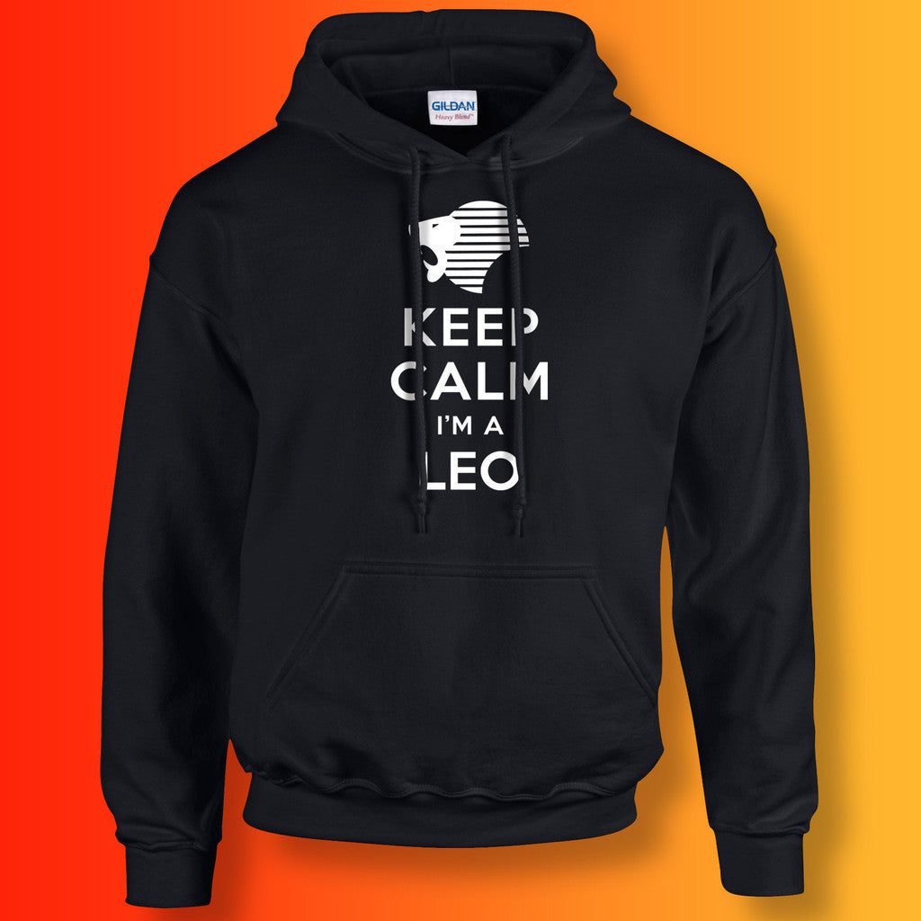 Keep Calm I'm a Leo Hoodie Black