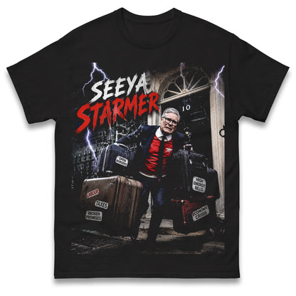 Seeya Keir Starmer Prime Minister Quits Downing Street T Shirt