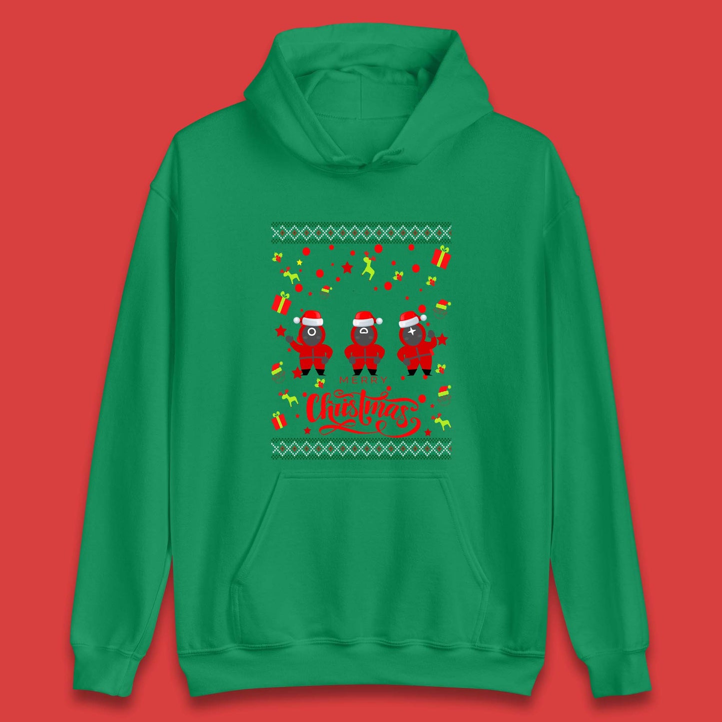 Squid Game Guards Christmas Unisex Hoodie