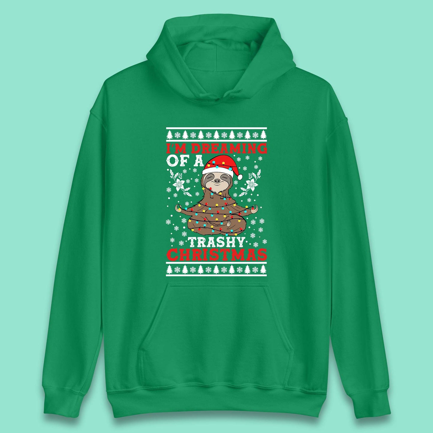 sloth christmas hoodie