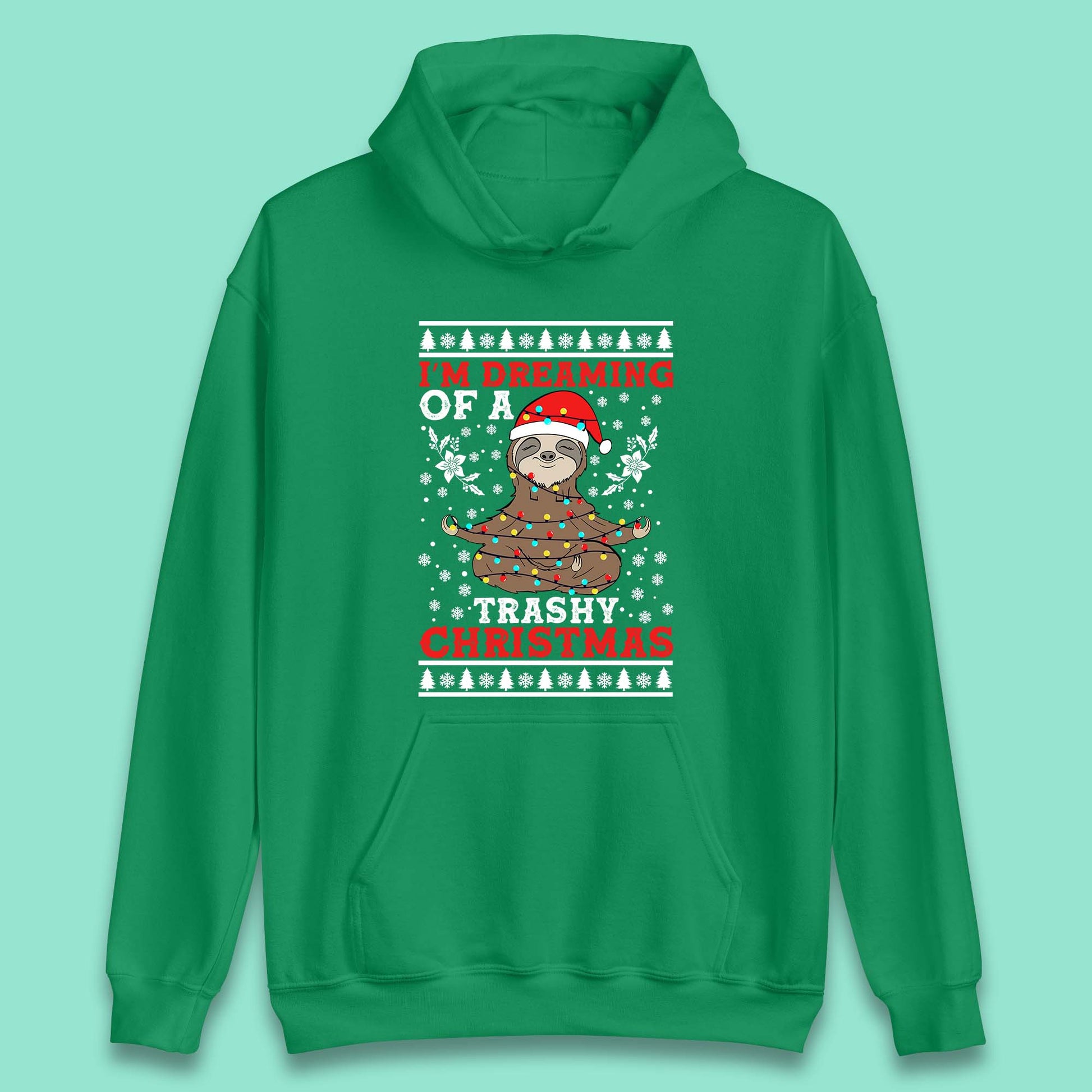 sloth christmas hoodie