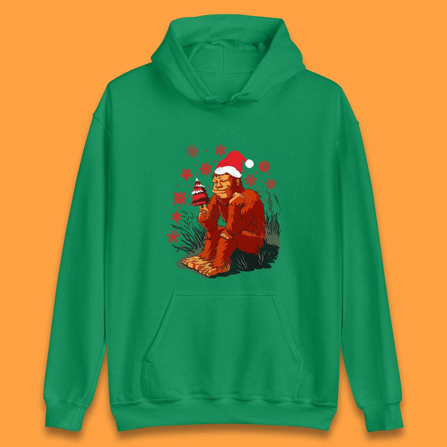 christmas bigfoot hoodie