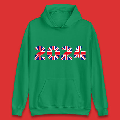 New Year 2024 UK Flag Unisex Hoodie