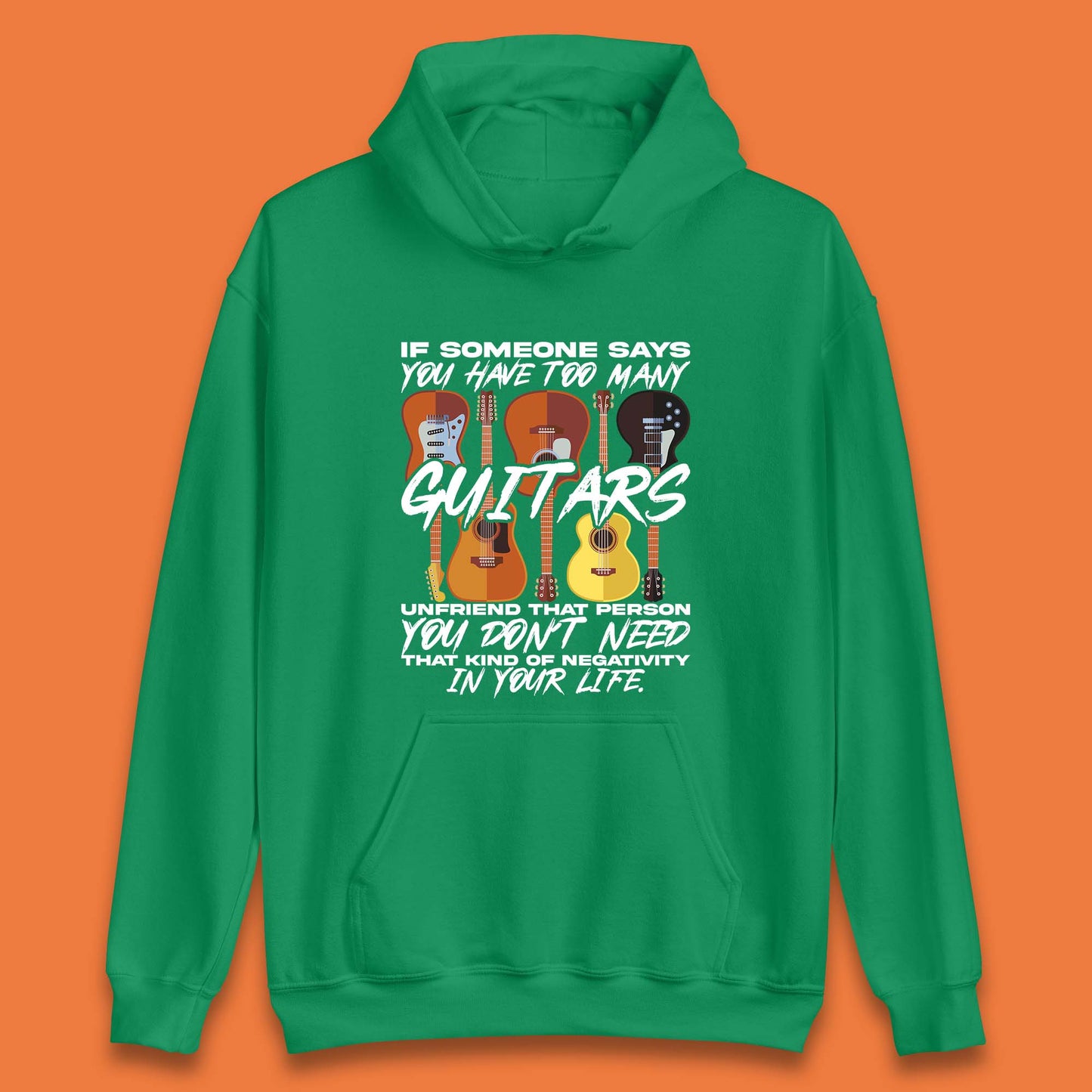 Too Many Guitars Unisex Hoodie