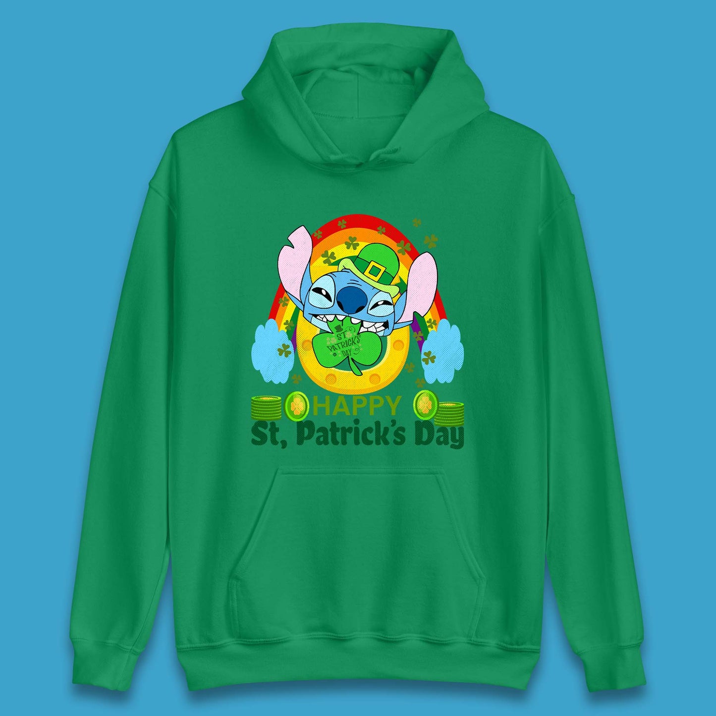 St. Patrick's Day Stitch Unisex Hoodie