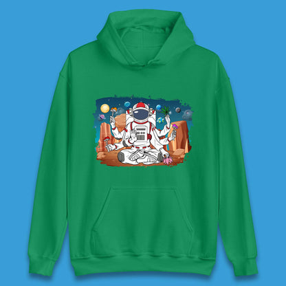 Meditating Astronaut Yoga Unisex Hoodie