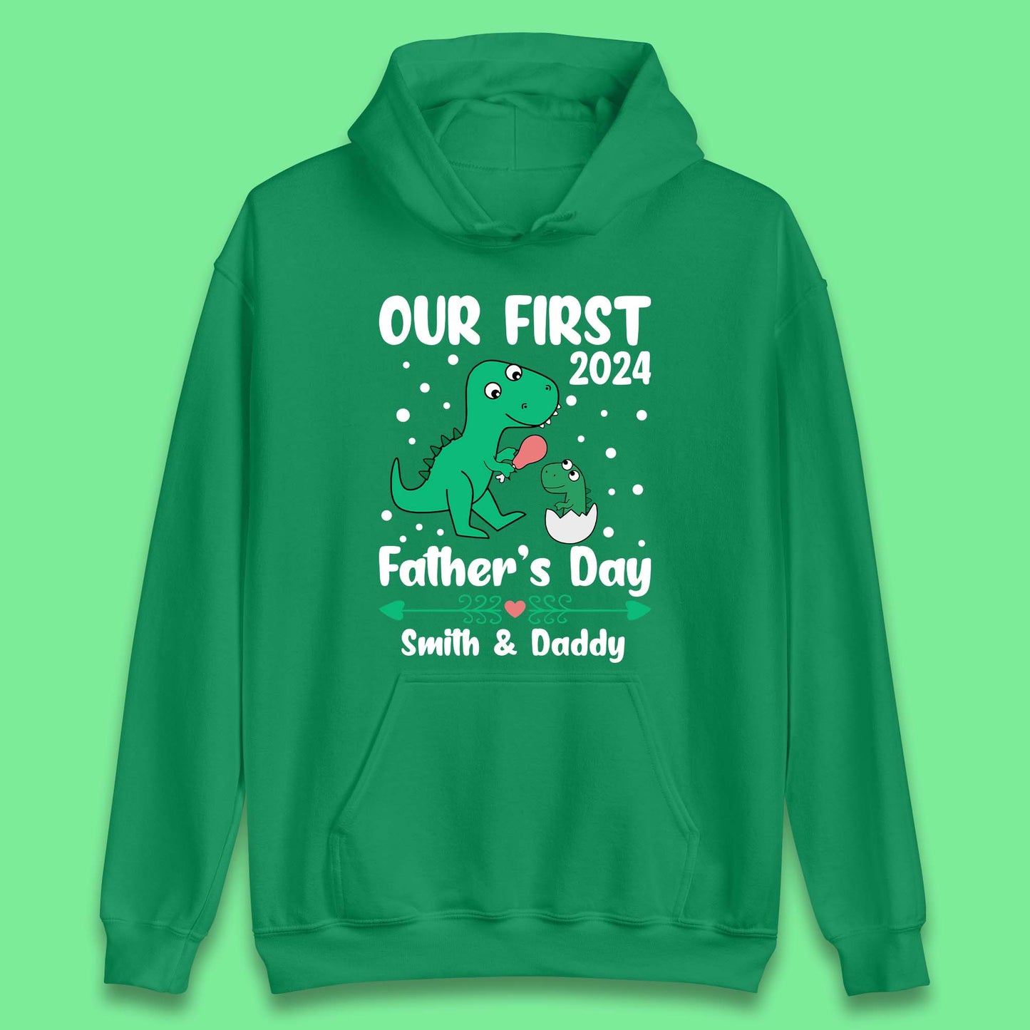 Personalised First Father's Day Unisex Hoodie