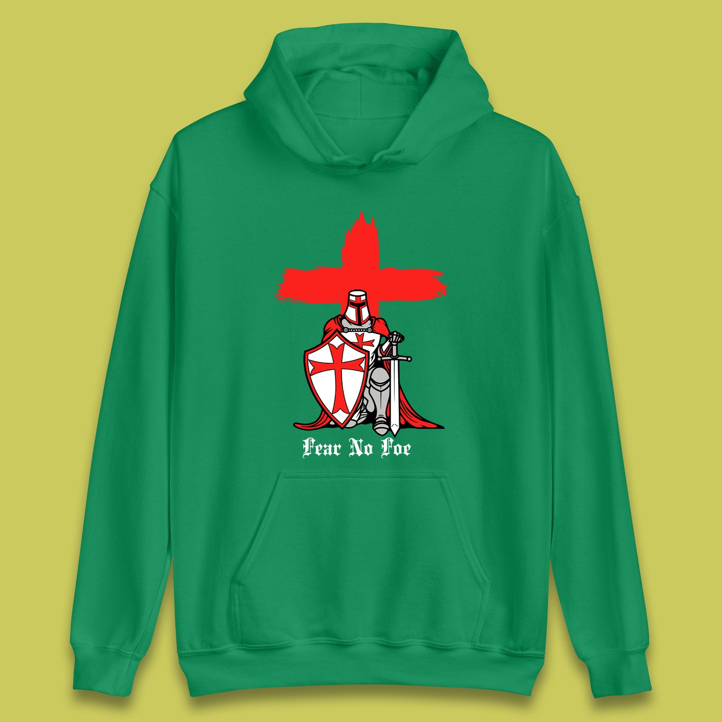 Fear No Foe St George's Day Unisex Hoodie