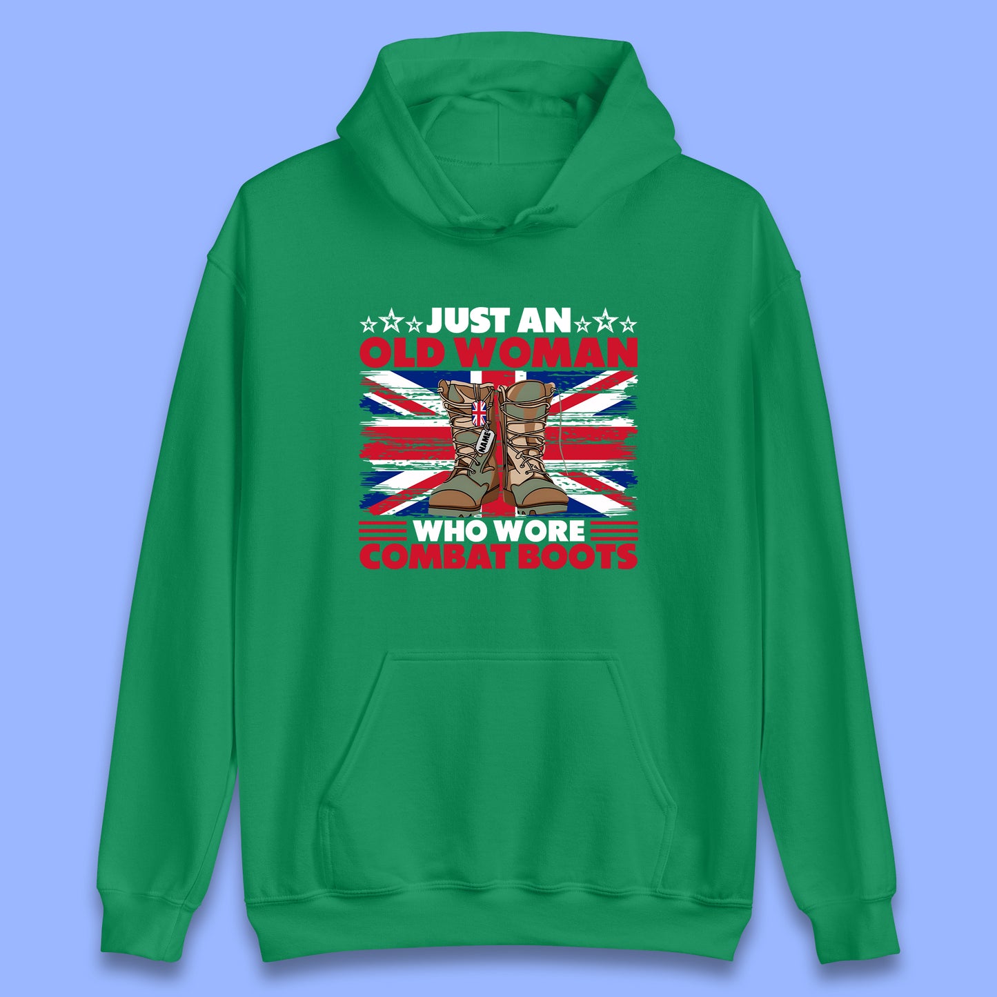 Personalised Just An Old Woman Unisex Hoodie
