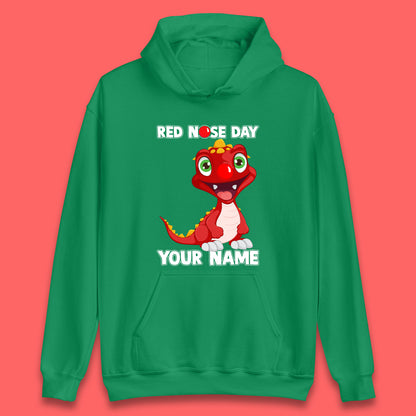 Personalised Red Nose Day Dragon Unisex Hoodie