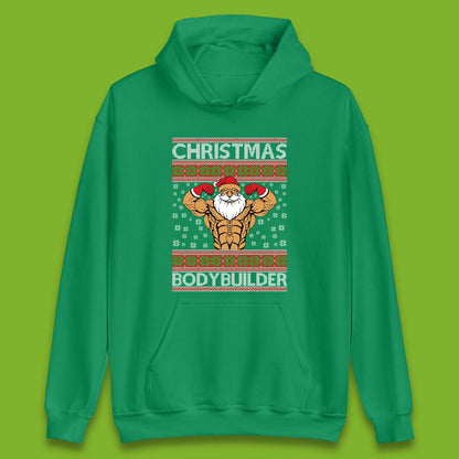 Ugly Christmas Bodybuilder Unisex Hoodie