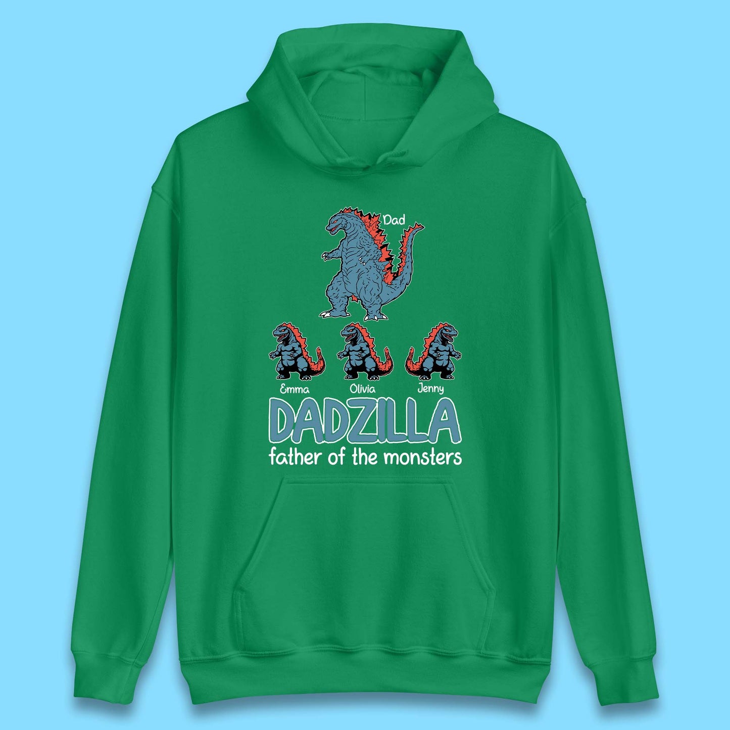 Personalised Dadzilla Unisex Hoodie