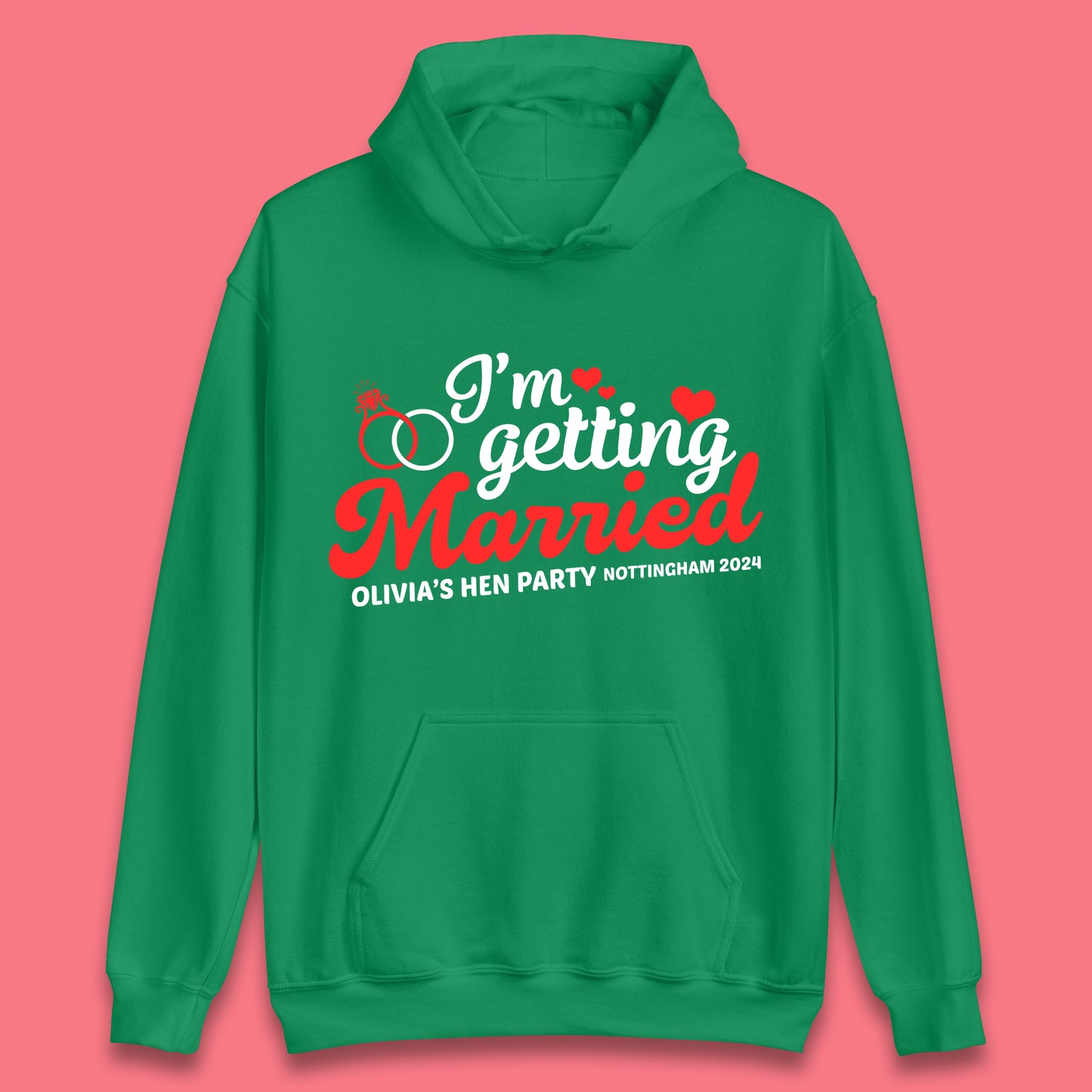 Custom Hen Do Party Unisex Hoodie