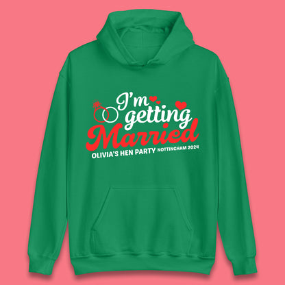 Custom Hen Do Party Unisex Hoodie