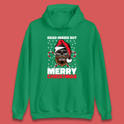 hipster skull christmas hoodie