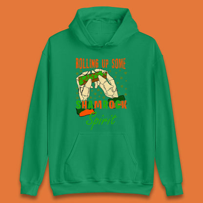 Rolling Up Some Shamrock Spirit Unisex Hoodie