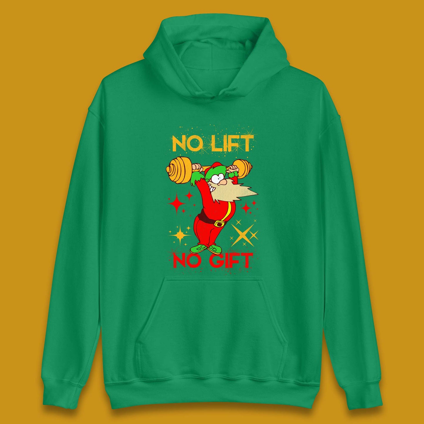 santa workout christmas hoodie