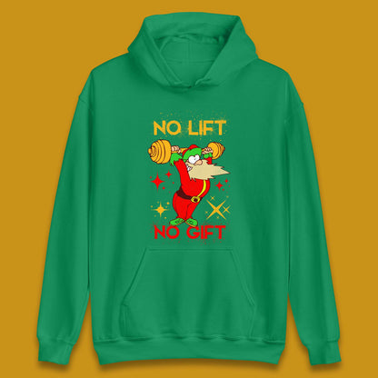 santa workout christmas hoodie