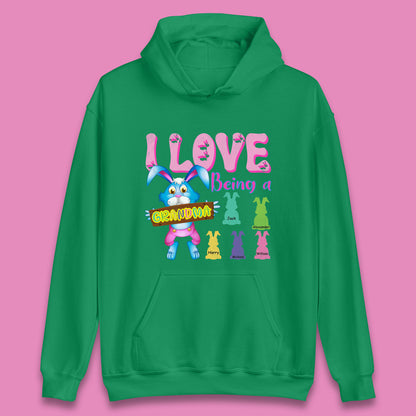 Personalised I Love Being A Grandma Unisex Hoodie