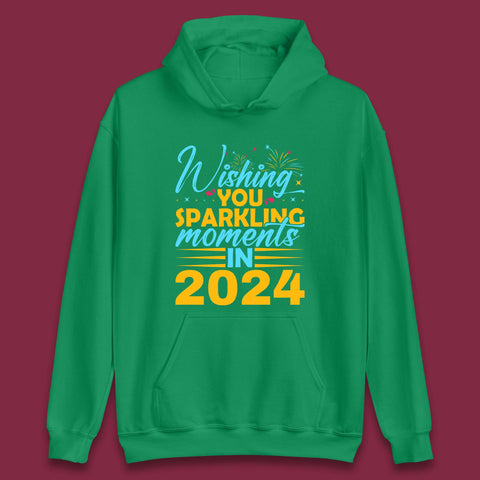 Wishing You Sparkling Moments in 2024 Unisex Hoodie