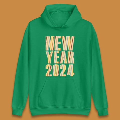 Retro Style New Year 2024 Unisex Hoodie