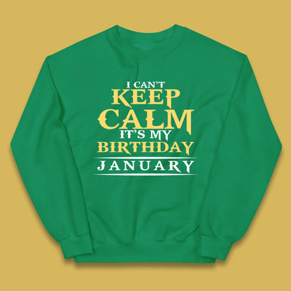 January Birth Party Kids Jumper