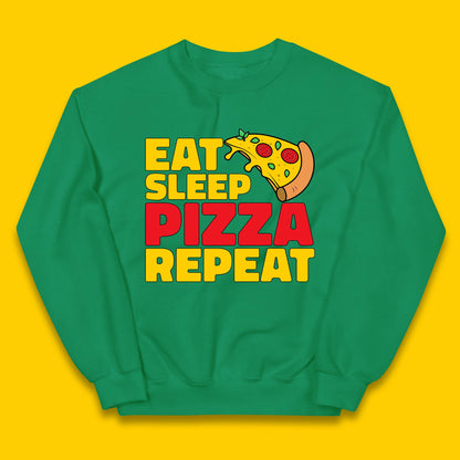Eat Sleep Pizza Repeat Kids Jumper