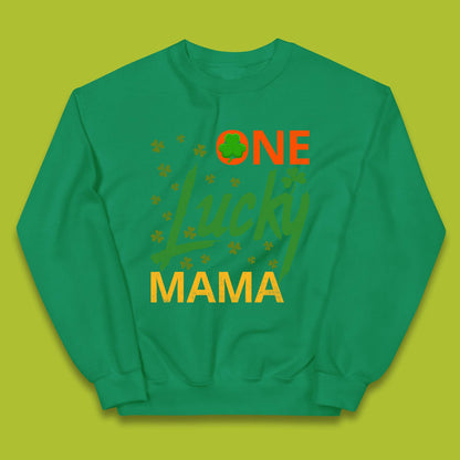 One Lucky Mama Patrick's Day Kids Jumper