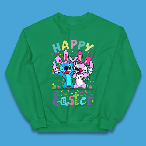 Happy Easter Stitch Kids Jumper