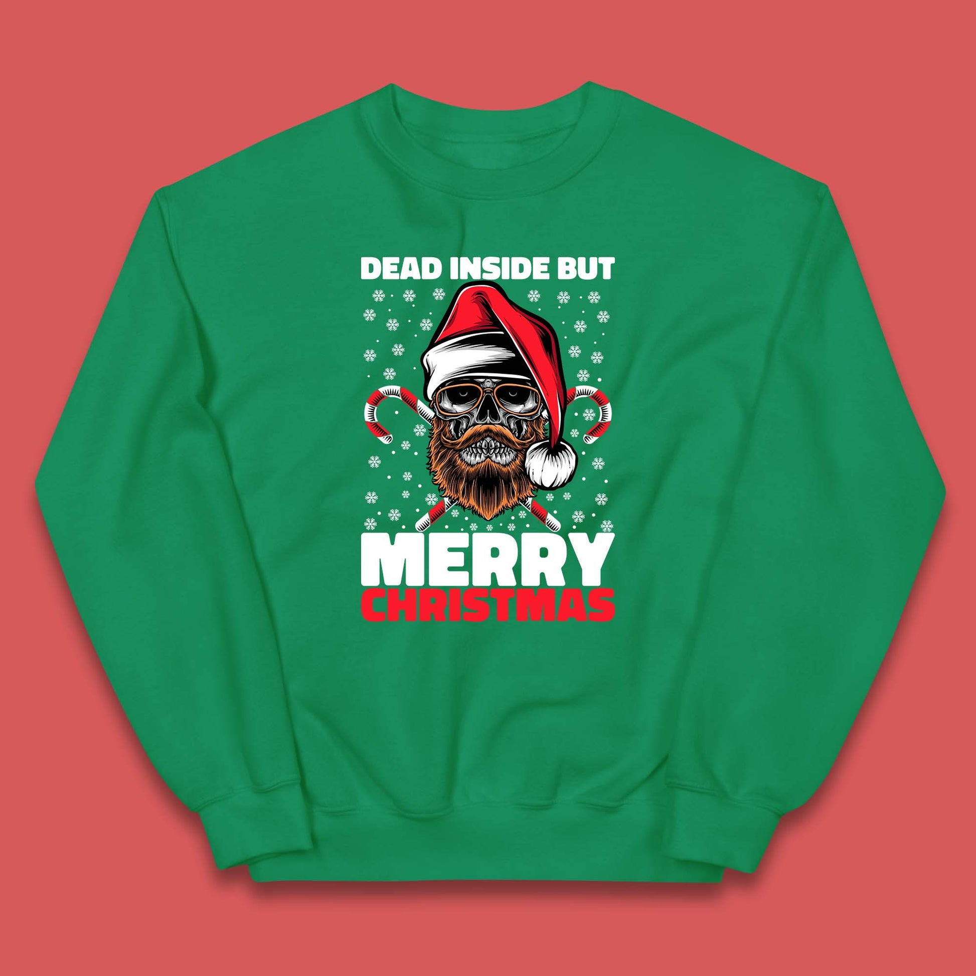 hipster skull christmas jumper
