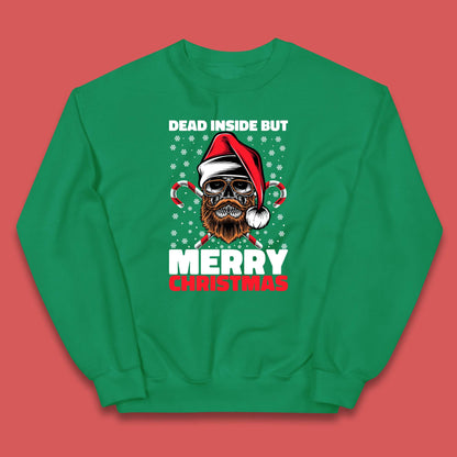 hipster skull christmas jumper