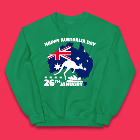Happy Australia Day 26th January Kids Jumper