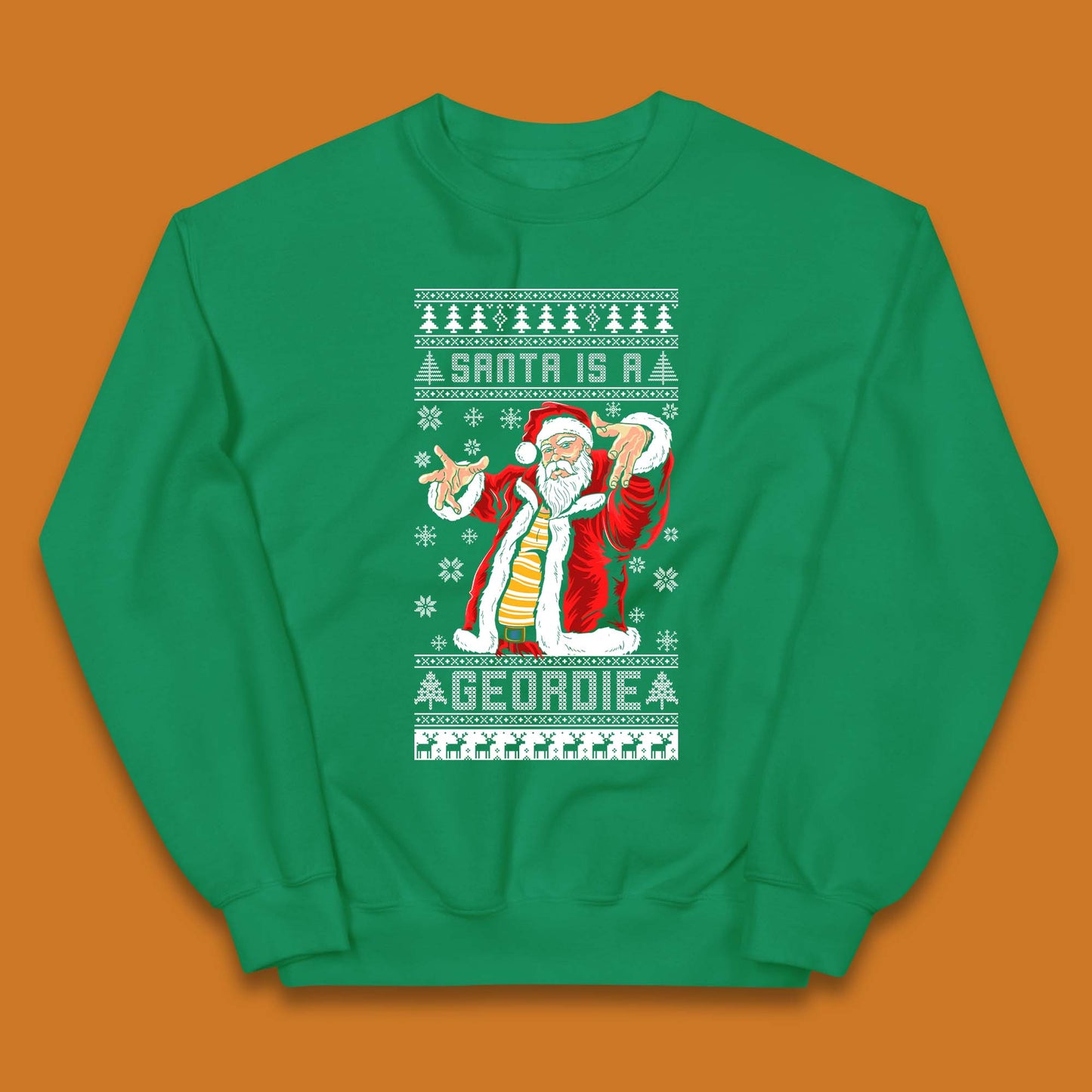 Santa Is A Gerodie Christmas Kids Jumper