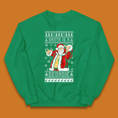 Santa Is A Gerodie Christmas Kids Jumper