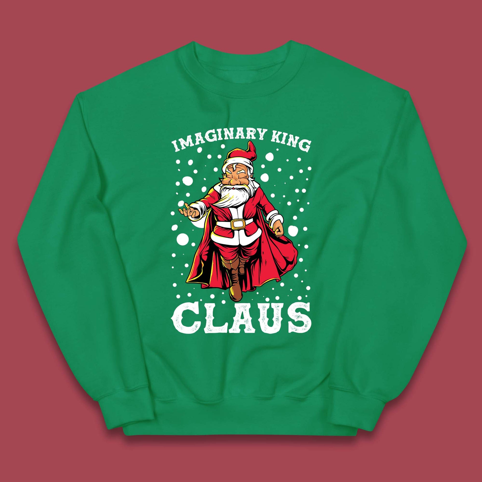 imaginary king santa christmas jumper