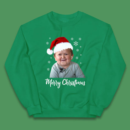 Santa Hasbulla Merry Christmas Kids Jumper