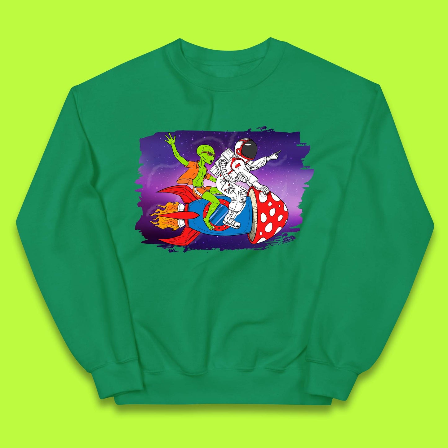 Alien & Astronaut Rocket Ship Kids Jumper