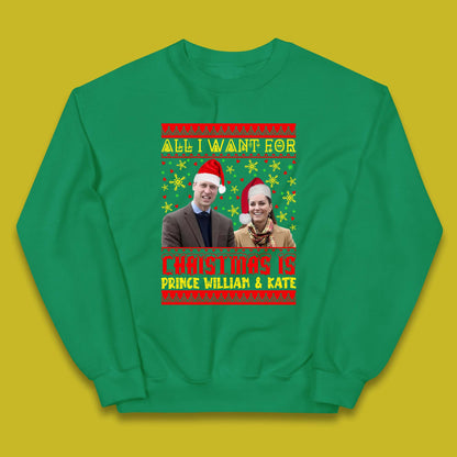 Prince William & Kate Christmas Kids Jumper