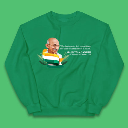 Mahatma Gandhi Quotes Kids Jumper