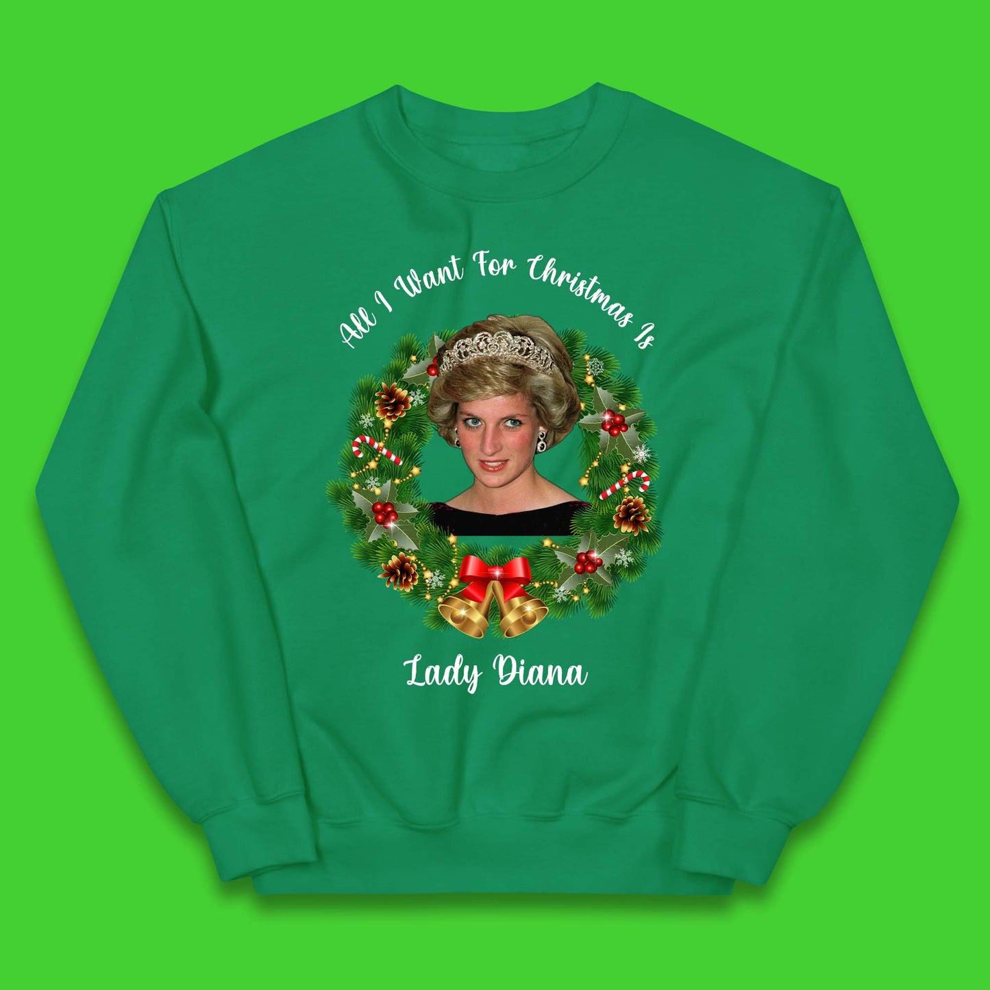 Lady Diana Christmas Kids Jumper
