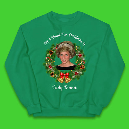 Lady Diana Christmas Kids Jumper