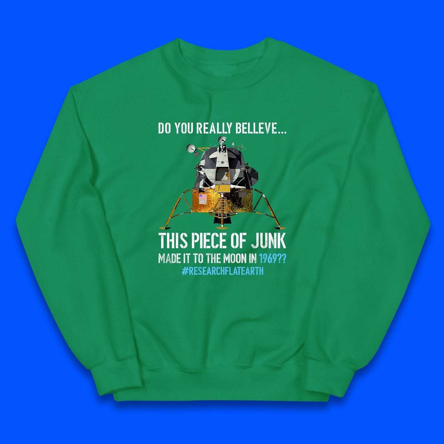 Research Flat Earth Kids Jumper