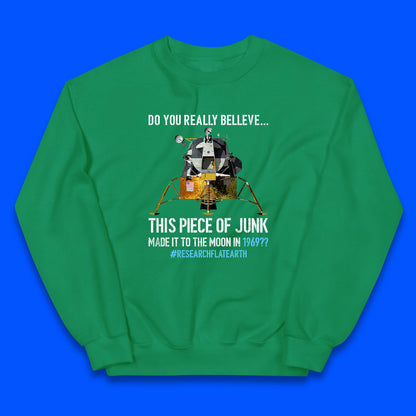 Research Flat Earth Kids Jumper