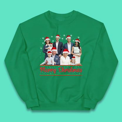 British Royal Family Succession Christmas Kids Jumper